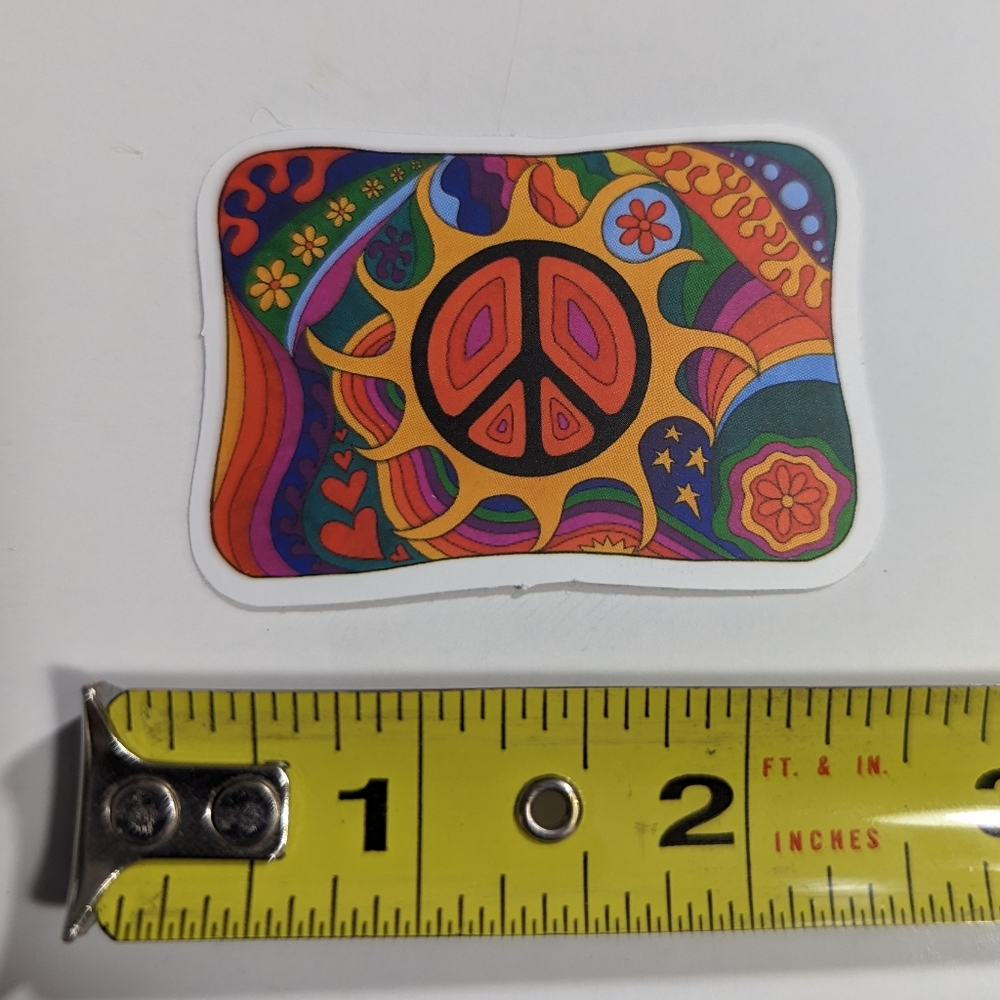 Peace Sign Sticker - Picture 2 of 2